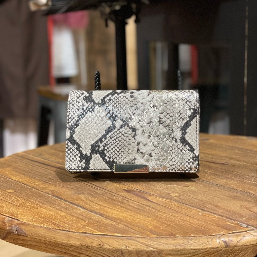 Express- Gold Snake Print Purse